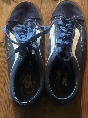 Vans Old Skool Sneakers in Navy and White